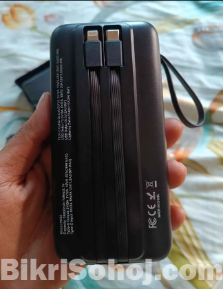 MKB PK52 20000mah power bank PD 22.5W with extra cable